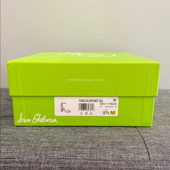 Sam Edelman Yaro Block Heels in Silver Size 8.5 - Picture 7 of 8